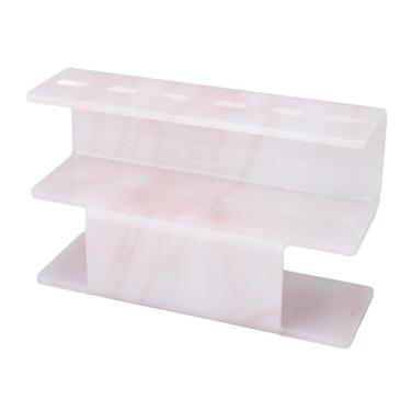 Imagem de Rack organizador de pinças, plástico, economizador de espaço, suporte de exibição profissional para salão de beleza, arte em unhas, 6 furos, prateleira de armazenamento, 13,3 x