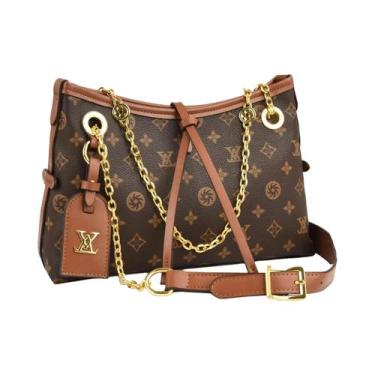 Imagem de Bolsa Tote Vintage Feminina Com Estampa Premium, Bolsa De Ombro Transv