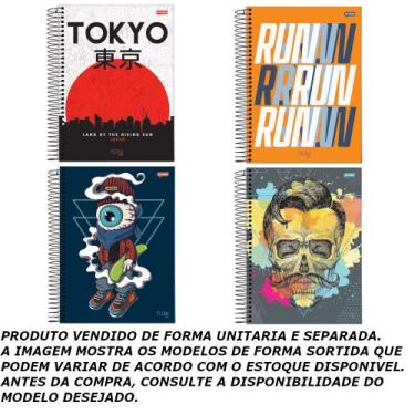 Imagem de Caderno espiral 320f 20 materias flow line - jandaia