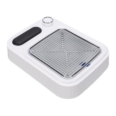 Imagem de ZJchao Coletor de pó para Unhas, Poderoso Aspirador de pó de Baixo Ruído de 80 W Com Travesseiro para Descanso de Mão para Polimento de Unhas Acrílico e Manicure, Material ABS (A Plugue UE)