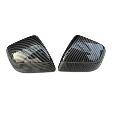Imagem de Compatível Com Tesla Model Y Juniper/lançamento 2025 Pasta De Carro Porta Lateral Espelho Capa Auto Exterior Abs Lados Retrovisor Capa Fibra Carbono(Carbon Fiber Look)