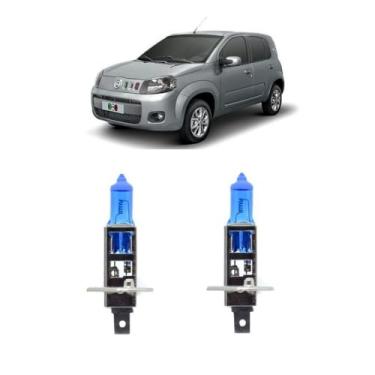 Imagem de Super Branca Farol de Milha Fiat Uno Vivace 2011 2012 2013 2014 2015 8500K H1 | Lampada LED