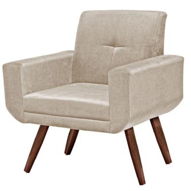 Imagem de Poltrona Anitta Para Sala E Recepção De Estar Em Suede