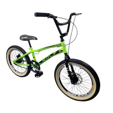 Imagem de Bicicleta Aro 20 Infantil à Disco Bmx Cross Freestyle - WOLF BIKE, Ver
