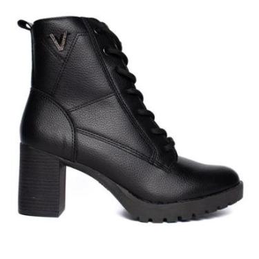 Imagem de Coturno Feminino Via Marte Napa Burnished Strass Preto-Feminino