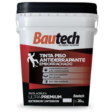 Imagem de Tinta Piso Antiderrapante 20kg 37014 para Áreas Internas e Externas Grafite Bautech