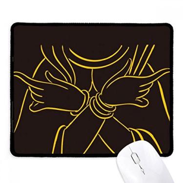 Imagem de Tapete de borracha para jogos Culture Religion com estampa de busto