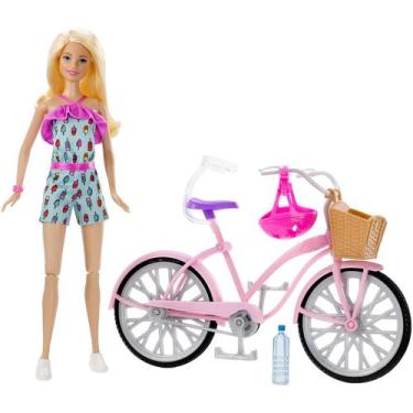 Imagem de Barbie Com Bicicleta - Mattel Ftv96