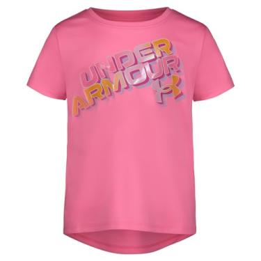 Imagem de Under Armour Camisa de manga curta para meninas, gola redonda, leve e respirável, Fluo Pink Sport, 5