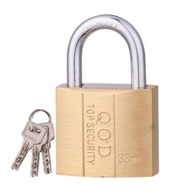 Imagem de Fechadura de armário com chave, Fechadura com chave - Cadeados de alta segurança com 3 chaves | Fechadura à prova de ferrugem para armário de academia, fechadura para bagagem, fechadura à prova d'água