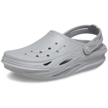 Imagem de Crocs Tamanco unissex adulto off-grid, cinza claro, 10 masculino/12 feminino