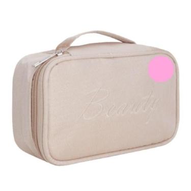 Imagem de Necessaire Feminina Maquiagem Estojo Escolar Linha Beauty - Unyhome