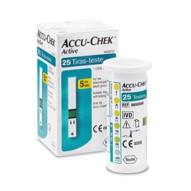 Imagem de Tiras Accu-Chek Active 25 Unidades - Accu Chek