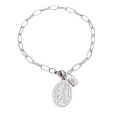Imagem de Pulseira Cadeia da Consagração Com Medalha de Nossa Senhora de Fátima 