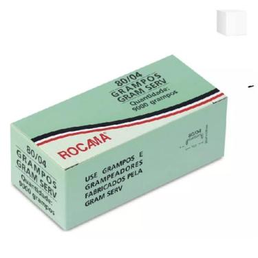 Imagem de Grampo Para Grampeador Tapeceiro Rocana Caixa Com 9000 Grampos 80/04 -