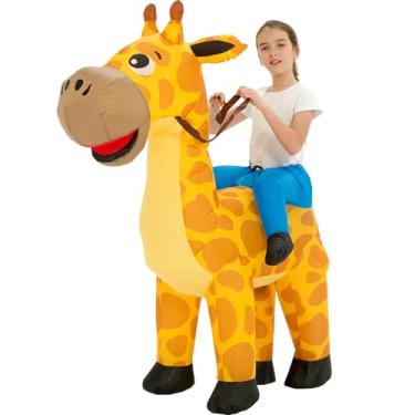 Imagem de One Casa Blow Up Costume,Inflatable Costumes for Kids,Ride On Giraffe Costume,Halloween Costumes for Girls/Boys (4-6YRS)