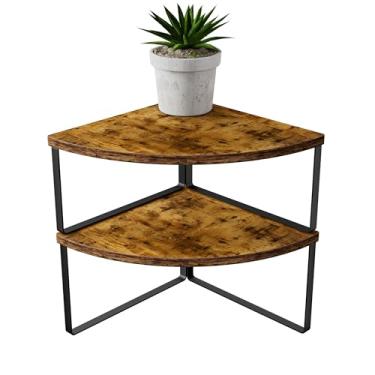 Imagem de Organizador de bancada de prateleira de canto – conjunto de 2 prateleiras de canto para organizador de armário de cozinha, suporte de especiarias, organizadores e armazenamento de banheiro