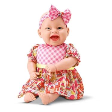Imagem de Boneca Maya Cantigas Infantis Roupa Estampas 35 cm - Bambola