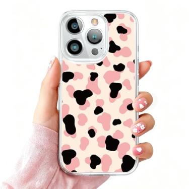 Imagem de DSJIFGEW Design de capa transparente padrão para iPhone 16 Pro Max | Antiamarelamento, parte traseira rígida, proteção contra quedas de nível militar, suporta carregamento sem fio