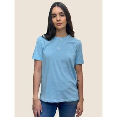 Imagem de Camiseta Feminina Logo Duplo C Bordado Colcci-Feminino
