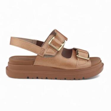 Imagem de Sandália Feminina Modare Ultra Conforto, 36, Bronze