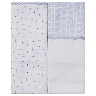 Imagem de Manta Flanelada 02 Unidades 79 cm x 80 cm Baby Joy Clássicos