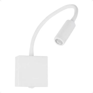 Imagem de Arandela Leitura Cabeceira de Cama Articulável 3W Bivolt - Kian, Branc