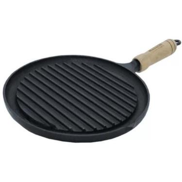 Imagem de Chapa Frigideira Bifeteira Ferro P/ Hamburguer Carnes Peixe Lanche 21,