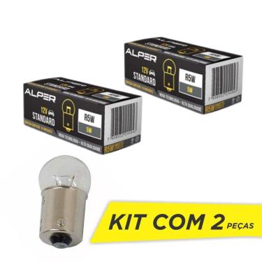 Imagem de Lâmpada Luz de Estacionamento Placa Bagageiro Porta Luvas Alper Standard R5W 12V 5W 3200K - 2 Peças