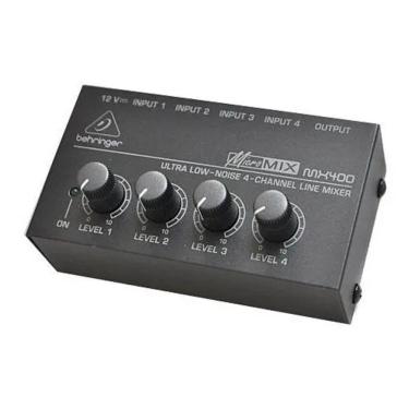 Imagem de Mixer De Áudio Compacto Com 04 Canais Behringer Mx-400