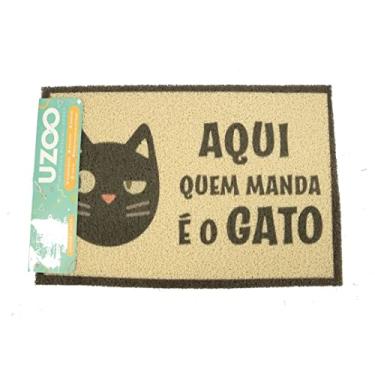 Imagem de CAPACHO VINILICO ESTAMPADO 60X40CM AQUI QUEM MANDA KLP02