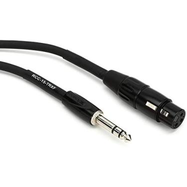 Imagem de Roland Cabo de interconexão série preta, TRS de 0,6 cm para XLR (fêmea), 4,6 m
