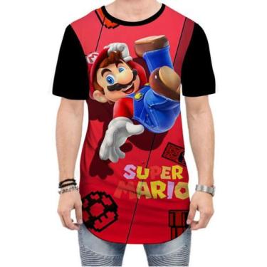 Imagem de Camiseta Long Line Mario Bros Luigi Videogame 13 - Estilo Vizu