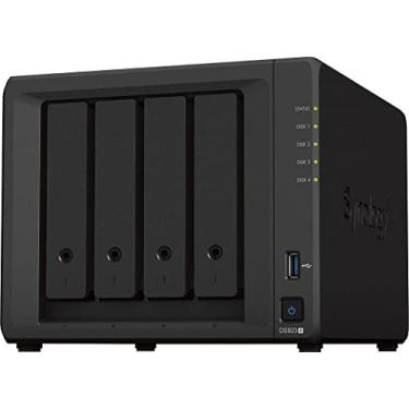 Imagem de Storage NAS Synology DS923+ (AMD Ryzen R1600 2-core 2.6 (base) / 3.1 (turbo) GHz/ 4 GB DDR4 ECC/2xRJ-45 1GbE/4Baias/TORRE) *SEM HDD*