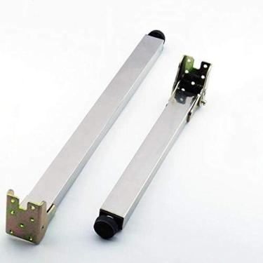 Imagem de Folding Table Legs, Kitchen Table Legs, Height-adjustable Metal Furniture Feet, Square Telescopic Legs-stainless Steel Support Legs, Suitable For Countertops-wall-mounted Tables-bar Counters,55cm=