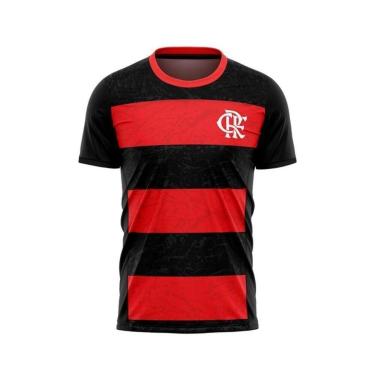 Imagem de Camiseta Masculina Flamengo Speed Braziline - Preta/Vermelha Preto M-Masculino