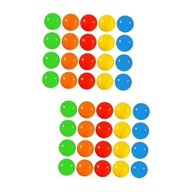 Toddmomy Conjunto De Jogo De Mini Bolas De Bingo Coloridas Mini