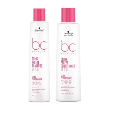 Imagem de Kit Schwarzkopf Professional BC Bonacure Clean Color Freeze Shampoo 250ml e Condicionador 200ml