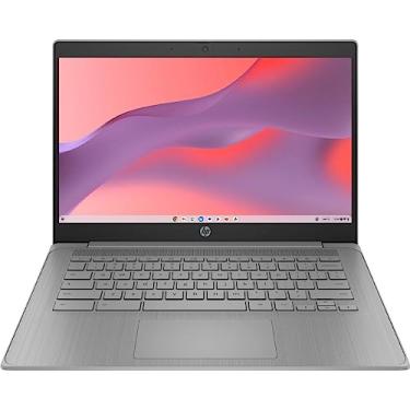 Imagem de HP Laptop Chromebook 2023, tela de 14 polegadas, processador Intel Celeron N4120, 4 GB RAM, 64 GB eMMC, Intel UHD Graphics 600, WiFi, Bluetooth, Chrome OS, cinza moderno