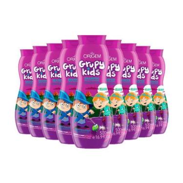 Imagem de Kit Com 9 Shampoo Grupy Kids Força Vitaminada 500ml - Nazca