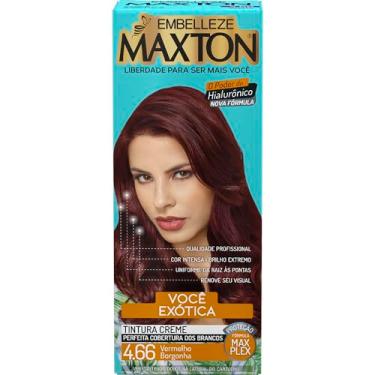 Imagem de Tinta de Cabelo Maxton Vermelho Borgonha 4.66 Exótica