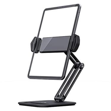 Imagem de Suporte de Mesa Para iPad e Tablets Até 13.Pol P47 360° Alumínio KingShield - Preto