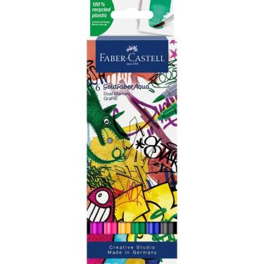 Imagem de Marcador de aquarela Faber-Castell Goldfaber Graffiti, conju