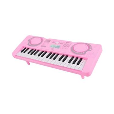 Imagem de teclado eletrônico para iniciantes Portátil 37 Teclas Piano Eletrônico Teclado Digital Piano Display Led Instrumento Musical Piano Elétrico