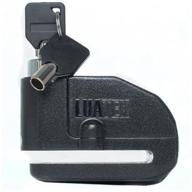 Imagem de Generic Cadeado Trava Disco Moto e Bike Alarme Preto Redondo Para Motos, Bicicletas e Scooters
