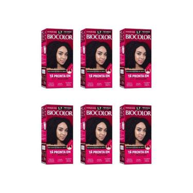 Imagem de Coloraçao Biocolor Creme 1.7 Preto Int-Kit C/6Un