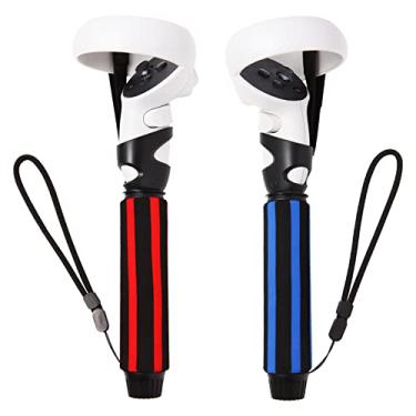 Imagem de VR Game Handles Extension Grips for Meta/Oculus Quest 2,Multipurpose VR Gorilla Tag Long Arms Grips for Meta Quest 2 Beat Saber Golf Club Baseball and VR Games