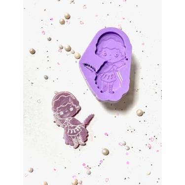 Imagem de Confeitaria dos Moldes, R109 Molde de silicone Santo expedito decorar chaveiro resina