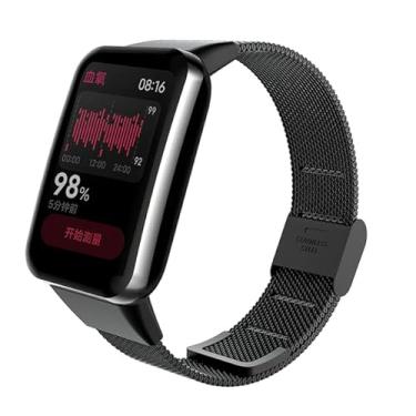 Imagem de Pulseira de substituição para Xiaomi Mi Band 7 Pro, aço inoxidável, MiBand 7 Pro, pulseira de reposição (preto milão)