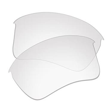 Imagem de EZReplace Lentes de reposição para óculos de sol Oakley Flak Jacket XLJ (lentes não polarizadas) – Serve para armação Oakley Flak Jacket XLJ (transparente)